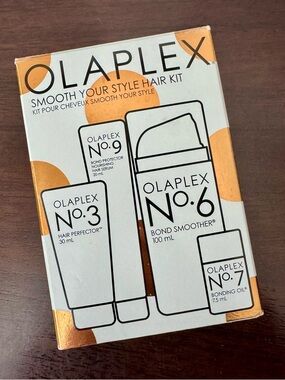 OLAPLEX Smooth your style HAIR kit NEW Conditioner Serum Oil Bond Smoother NIB